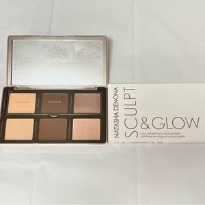 NIB Natasha Denona Sculpt & Glow Face Highlighting&Contour Palette Light Medium